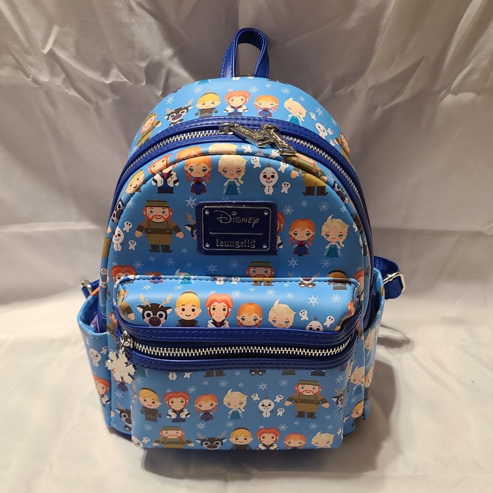 Loungefly Disney Frozen Chibi AOP Mini Backpack